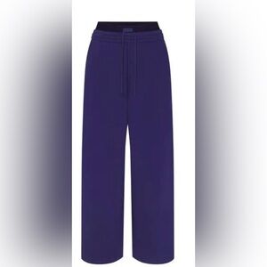 SKIMS Cotton Fleece Oversized Double Waistband Pant